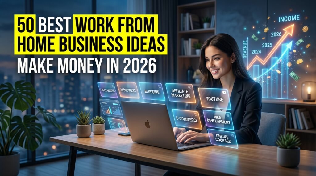 50 Home Business Ideas to Make Money online in 2026
