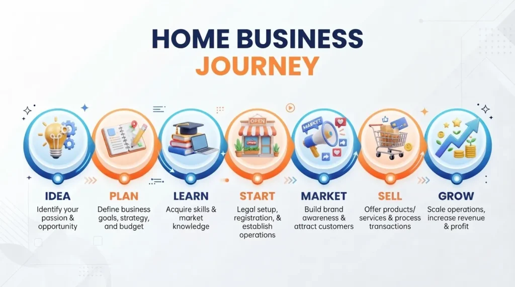 Roadmap of women businesses at home