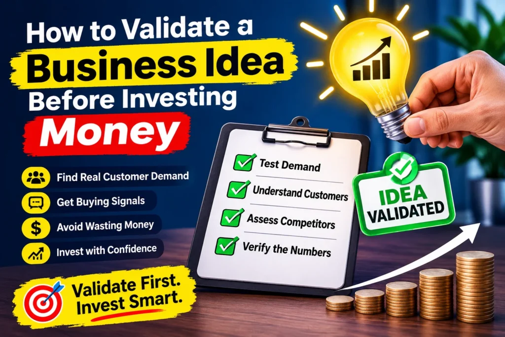 How to Validate a Business Idea Before Investing Money